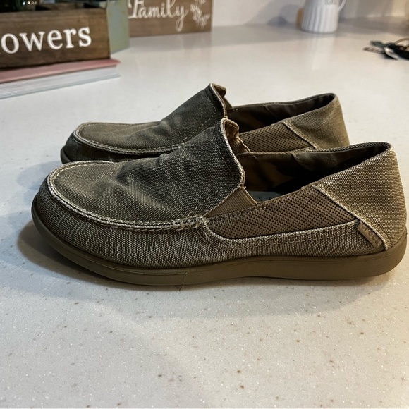 Mens croc canvas boat shoes - Picture 2 of 10